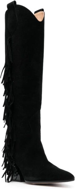 Philipp Plein calf-leather cowboy boots Black