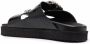 Philipp Plein Cocco leather sandals Black - Thumbnail 3
