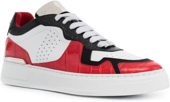 Philipp Plein colour-block low-top sneakers Red