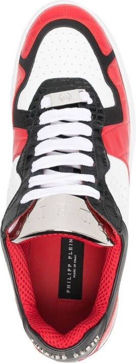 Philipp Plein colour-block low-top sneakers Red