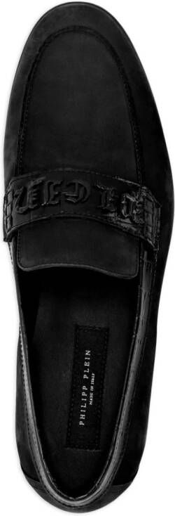 Philipp Plein crocodile-effect leather loafers Black