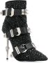 Philipp Plein Crystal buckled boots Black - Thumbnail 2