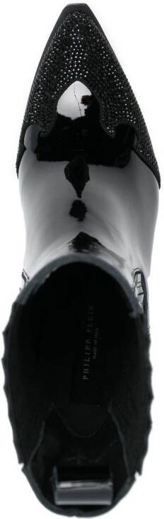 Philipp Plein crystal-embellished boots Black