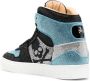 Philipp Plein crystal-embellished high-top sneakers Blue - Thumbnail 3