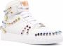 Philipp Plein crystal-embellished high-top sneakers White - Thumbnail 2