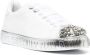 Philipp Plein crystal-embellished lace-up leather sneakers White - Thumbnail 2