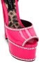 Philipp Plein crystal-embellished leather sandals Pink - Thumbnail 3