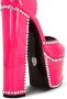 Philipp Plein crystal-embellished leather sandals Pink - Thumbnail 4