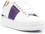 Philipp Plein crystal-embellished low-top leather sneakers White - Thumbnail 2