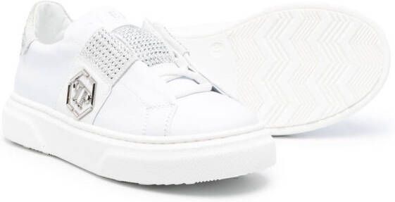 Philipp Plein crystal-embellished low-top sneakers White