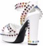 Philipp Plein crystal-embellished sandals White - Thumbnail 3