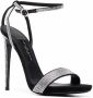 Philipp Plein crystal-embellished suede sandals Black - Thumbnail 2