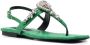 Philipp Plein Crystal Skull embellished sandals Green - Thumbnail 2