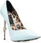 Philipp Plein Decollete 120mm patent pumps Blue - Thumbnail 2