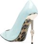 Philipp Plein Decollete 120mm patent pumps Blue - Thumbnail 3
