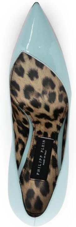 Philipp Plein Decollete 120mm patent pumps Blue