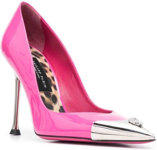 Philipp Plein Decollete Crystal Skull high heels Pink