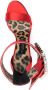 Philipp Plein embellished-buckle satin sandals Red - Thumbnail 4