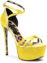 Philipp Plein embellished satin platform sandals Yellow - Thumbnail 2