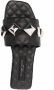 Philipp Plein flat studded matelassè sandals Black - Thumbnail 4
