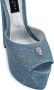 Philipp Plein Glitter 120mm platform sandals Blue - Thumbnail 4