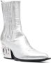 Philipp Plein Gothic 85mm mid-calf boots Silver - Thumbnail 2