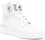 Philipp Plein Gothic-plaque high-top sneakers White - Thumbnail 2