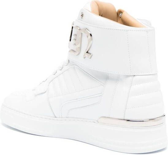 Philipp Plein Gothic-plaque high-top sneakers White