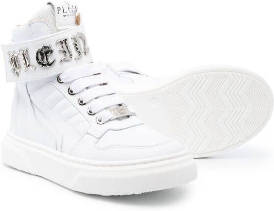 Philipp Plein Gothic Plein hi-top sneakers White
