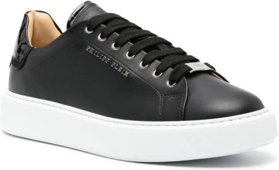 Philipp Plein Hexagon leather sneakers Black