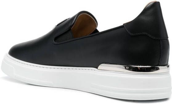 Philipp Plein hexagon-logo slip-on sneakers Black