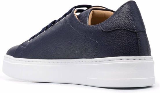 Philipp Plein Hexagon low-top leather sneakers Blue