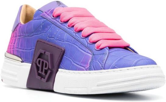 Philipp Plein Hexagon low-top sneakers Purple