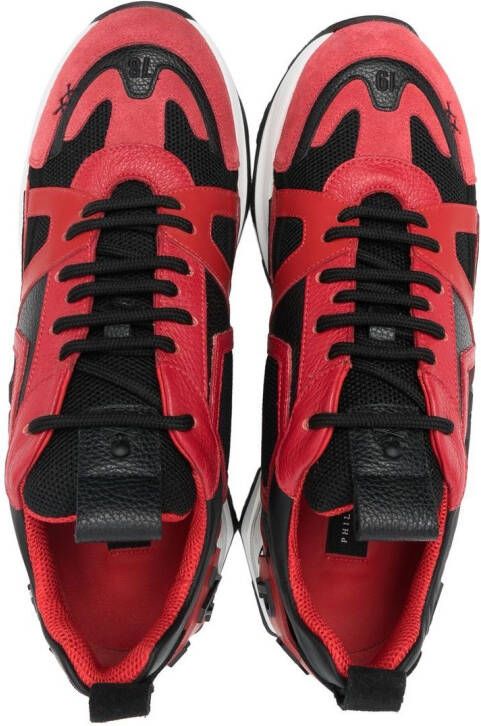 Philipp Plein Hexagon low-top sneakers Red