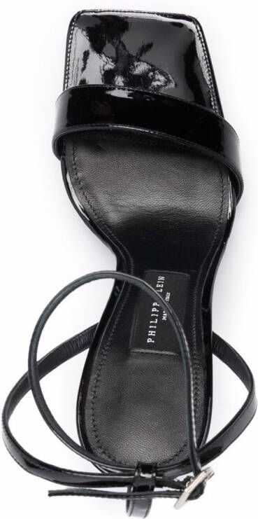 Philipp Plein high-heel leather sandals Black