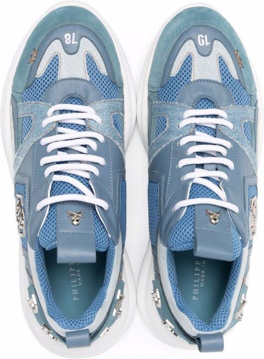 Philipp Plein Hurricane panelled sneakers Blue