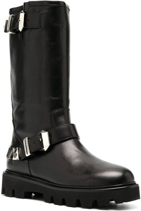 Philipp Plein Istitutional mid-calf boots Black