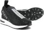 Philipp Plein Junior crystal-embellished slip-on sneakers Black - Thumbnail 2