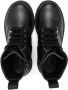 Philipp Plein Junior hexagon logo leather boots Black - Thumbnail 3
