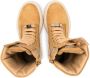 Philipp Plein Junior Nabuk rhinestone lace-up boots Brown - Thumbnail 3