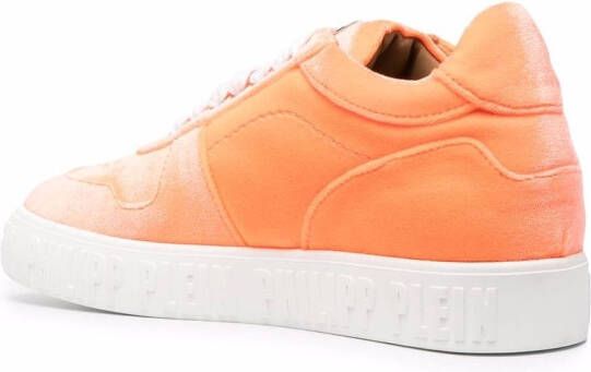 Philipp Plein King Power velvet sneakers Orange