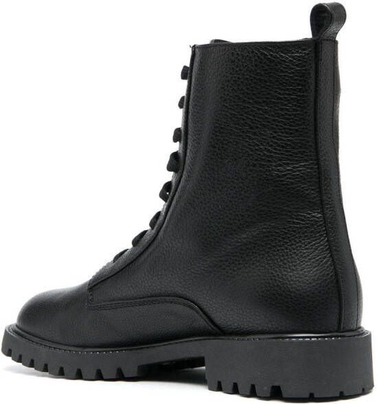Philipp Plein lace-up leather boots Black