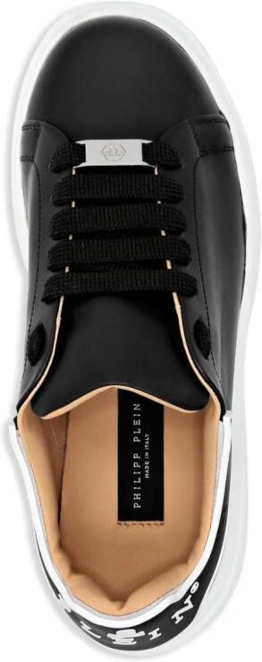 Philipp Plein lace-up leather sneakers Black