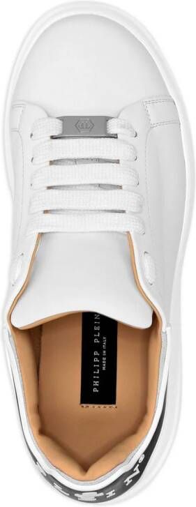 Philipp Plein lace-up leather sneakers White