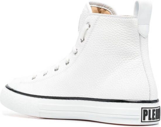 Philipp Plein leather high-top sneakers White