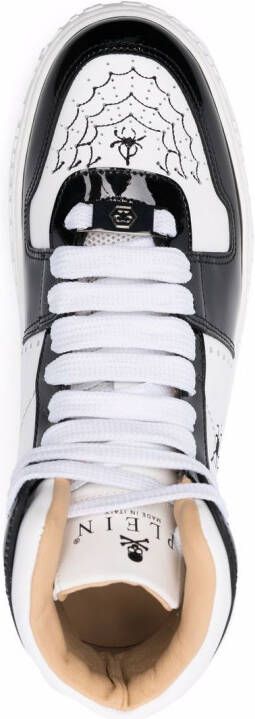 Philipp Plein leather high-top sneakers White