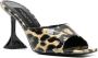 Philipp Plein leopard-print square-toe sandals Black - Thumbnail 2