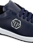 Philipp Plein logo-appliqué leather sneakers Blue - Thumbnail 3