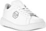 Philipp Plein logo-appliqué leather sneakers White - Thumbnail 2