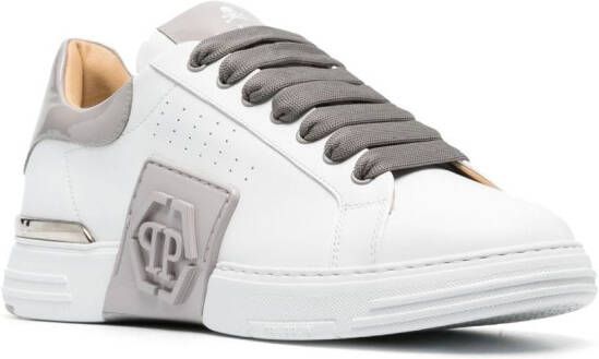 Philipp Plein logo-embossed low-top sneakers White